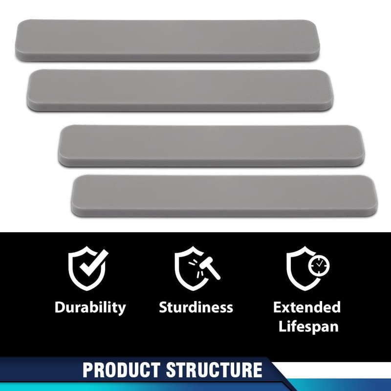 PIT66 Decking Boards End Cap 5.5" Gray 4Pcs