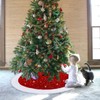 Dremisland Sequin Christmas Tree Skirt 36 Inch Luxury Faux Fur