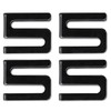 Alera ALE Wire Shelving S Hooks, Metal, Black (Pack of