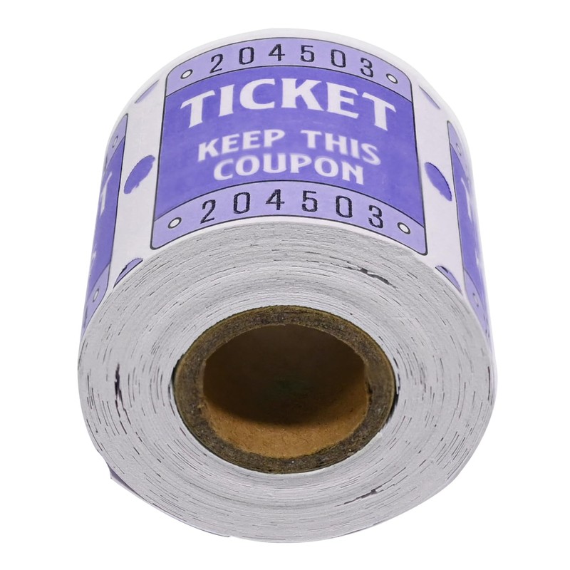 DGBDPACK 250 Raffle Tickets, 50/50 Double Roll Tickets for Raffles,