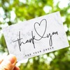 CANCYCC Pack of 100 thank you cards, thank you cards,