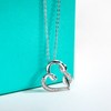 AnuClub Moissanite Pendant Heart Necklace D Color VVS1 925 Sterling