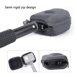 SOONSUN Mini Hard Carrying Case for GoPro Hero 5 6 7 Black, Portable Semi-Rigid Shell Travel Storage Case Bag for GoPro Hero 5 6 7 Black Cameras