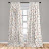 Lunarable Flechas Cortina de Microfibra, Pintoresco, Window Treatments 2 Panel