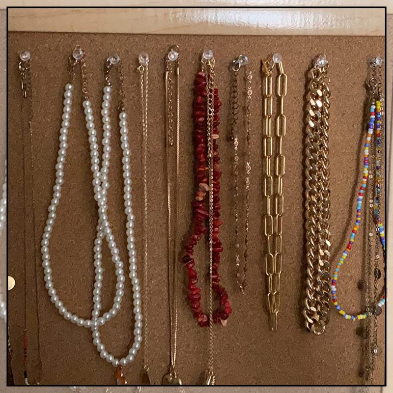WedDecor Pack of 100 Clear Push Pins for Cork Board