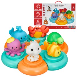Sophie la Girafe - Puzzle da Bagno Galleggiante Animali Marini - Da 10 Mesi