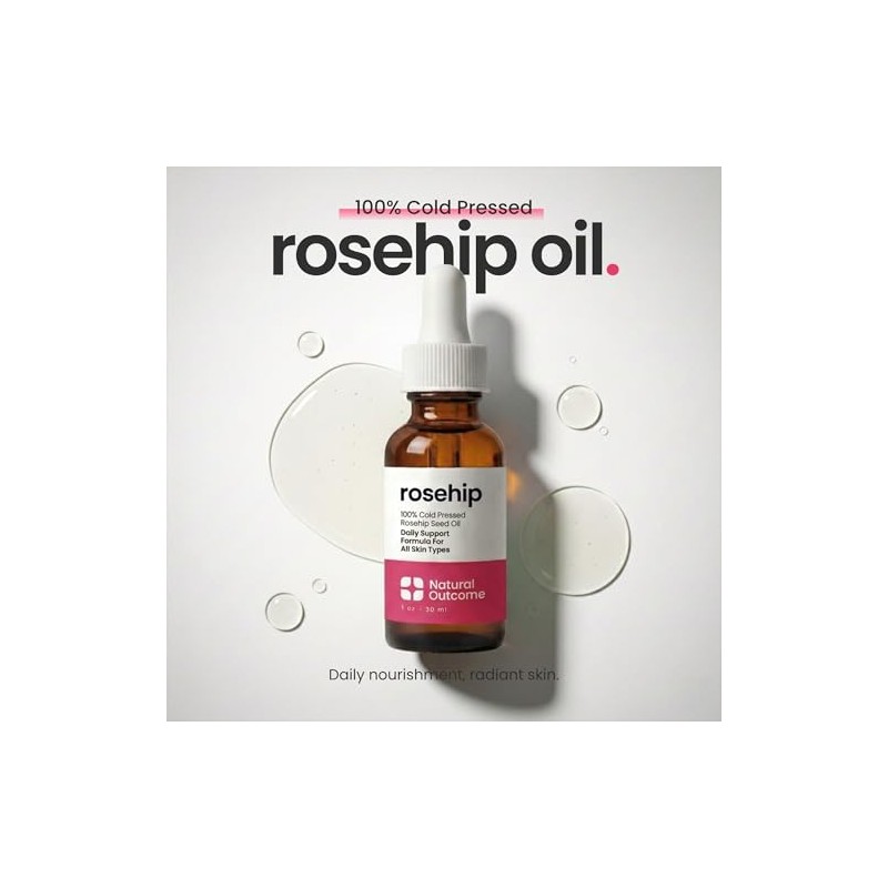 Rosehip Oil by Natural Outcome for Women - 1 oz