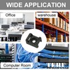 TERF® 100 Pcs Black Screw Mount Cable Tie Bases -
