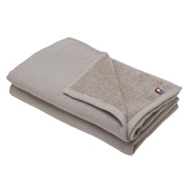 Broccoli House Imabari Towel, Pile & Gauze, Slim Bath Towel (Set of 2), 13.4 x 43.3 inches (34 x 110 cm), Mini Bath Towel, Thin, Room Drying, Quick Drying, Water Absorbent, Made in Japan, 100% Cotton