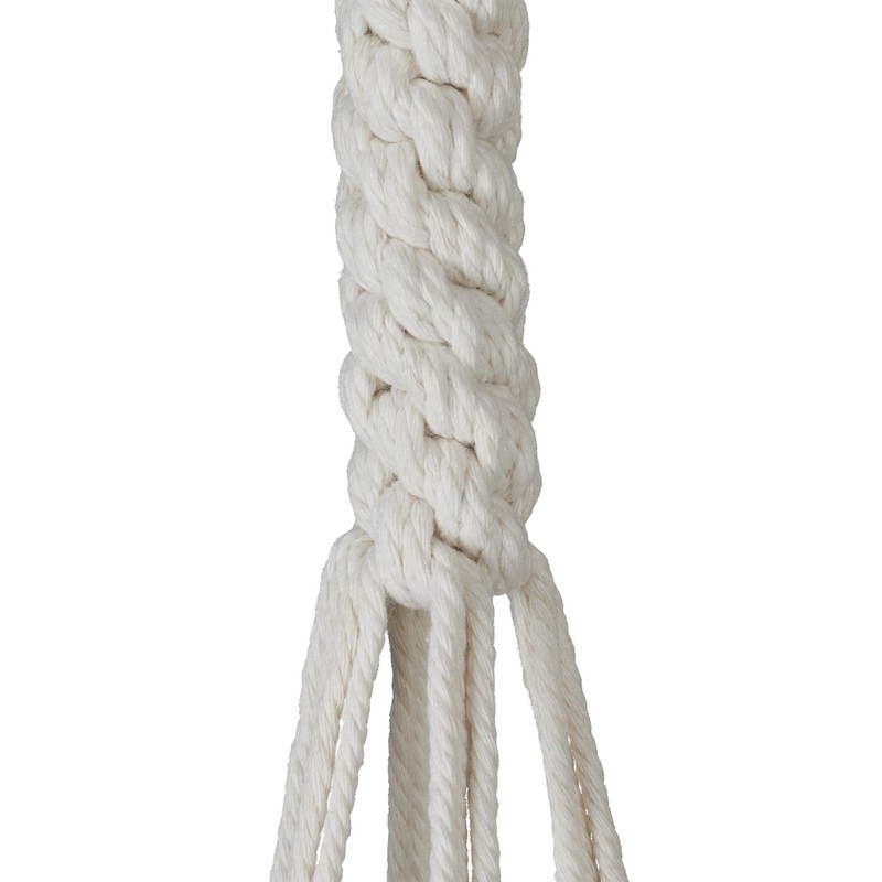 Relaxdays Macrame Hanging Basket, Set of 7, Boho Hanging Basket,