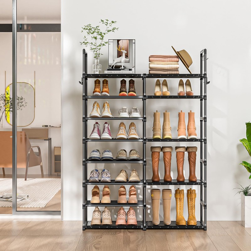 OYREL Shoe Rack Organizer 8 Tiers, Tall Shoe Racks Shelf