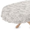 Washable Oilcloth Tablecloth Oval 140 x 200 cm Cut Edge