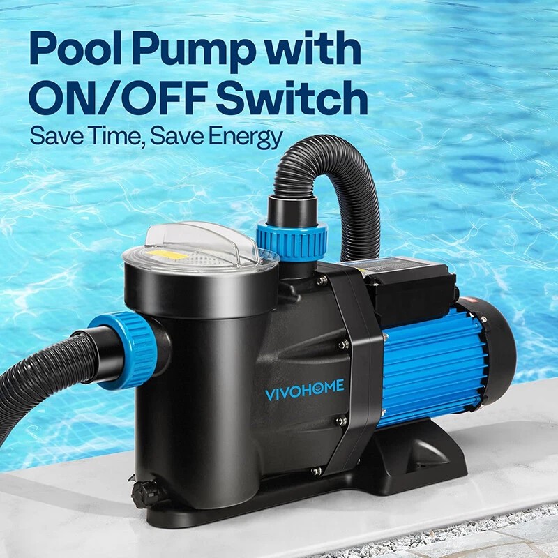 Unbranded 1.5HP 6360GPH Self Primming Swimming Pool Pump In/Above ground