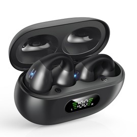 Bluetooth Wireless Earphones, 2025 Model No. / Enhanced Sound Quality Model, Ear Cuff Earphones, Noise Cancelling, Earpinch Type, Bluetooth 5.3, Connects When You Open the Lid, Long Playback, Hi-Fi