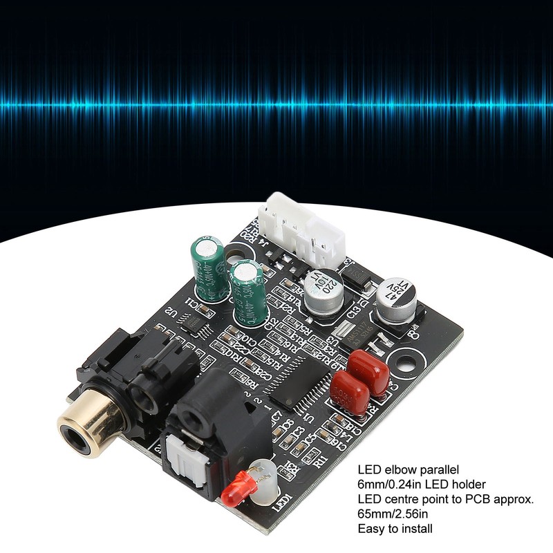 Digital Decoder Module DIY Modified 24 Bits 192K Optical Coaxial