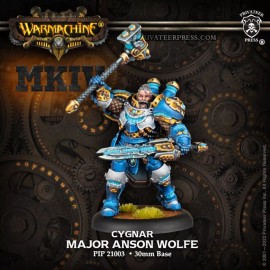 Privateer Press Major Anson Wolfe Cygnar Warcaster PIP21003 Warmachine MKIV