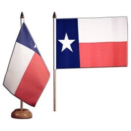 Flaggenfritze USA Texas Table Flag + Free Sticker