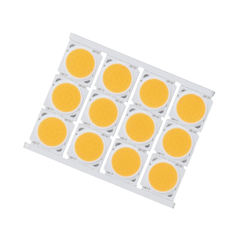 12Pcs COB Light Source High Power Round LED Chip 12W