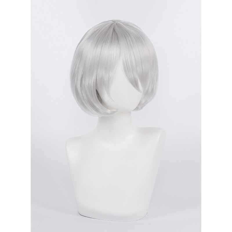 OSIAS 2B Wig Silver Thick Short Heat Resistant Hair