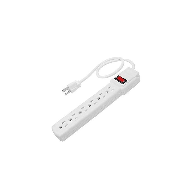 Santul Barra multicontacto de 6 entradas, Cable de : 0.6m