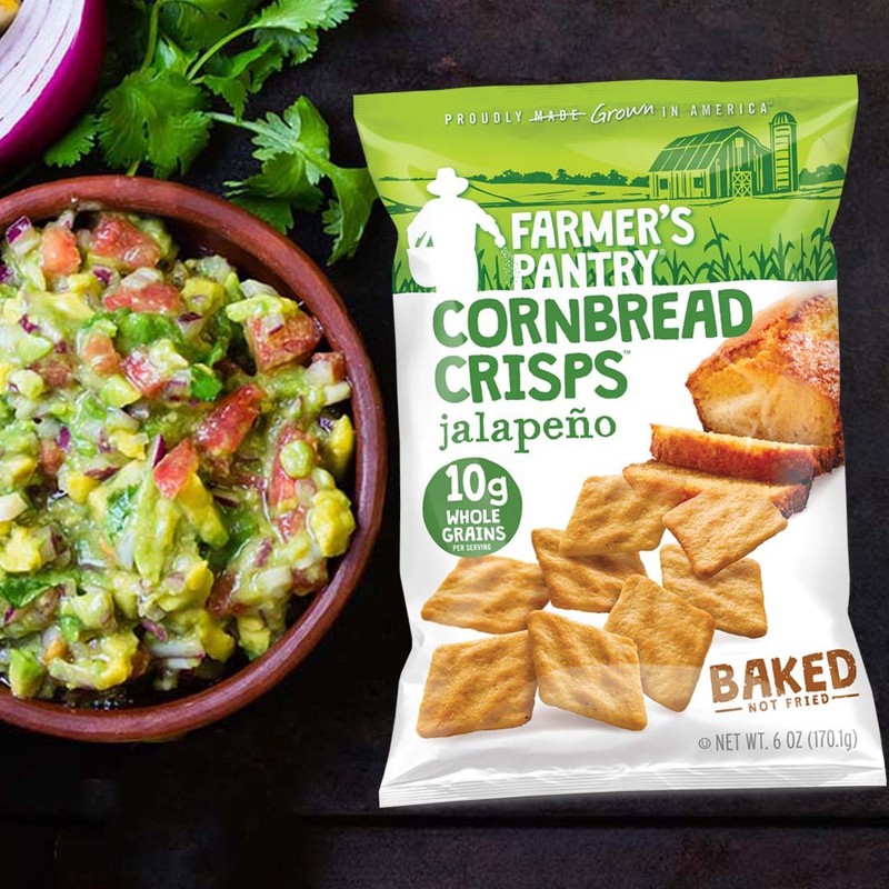Cornbread Crisps, Jalapeno, 6 oz, 12 Count