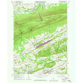 YellowMaps Beavertown PA topo map, 1:24000 Scale, 7.5 X 7.5 Minute, Historical, 1965, Updated 1973, 26.9 x 22.1 in - Polypropylene