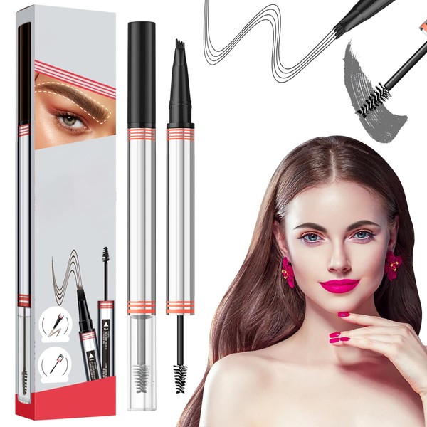 2in1 Augenbrauenstift mit Gel, Microblading pen & wasserfester brow pencil