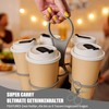 1 Drink Carrier with Handle, 1 Foldable Bottle Opener and