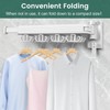 Kelisiting Wall Mounted Clothes Drying Rack, Laundry Drying Rack Wall