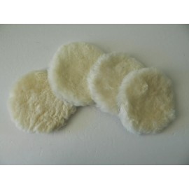 Unbranded 4x Universal 6-inch Quality wool polishing pads with Hook Fash Shipping