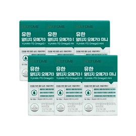 Dietary Supplement Omega-3 Mini Pack Capsules 60 6-Month Supply for daily wellness routines, tablets powder or sticks, Korean Import, and