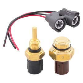 ApplianPar Engine Coolant Fan Temperature Sensor Switch and Connector Pigtail Set for Honda CR-V Civic for Acura CL MDX RSX TL TSX