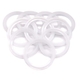 10 Pcs QiiMii White Silicon Tri clamp Gasket for Tri Clover Fittings 2"（2 INCH)