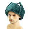 Coraline Green Winter Hat for Men Eskimo Hat Aviator Cap