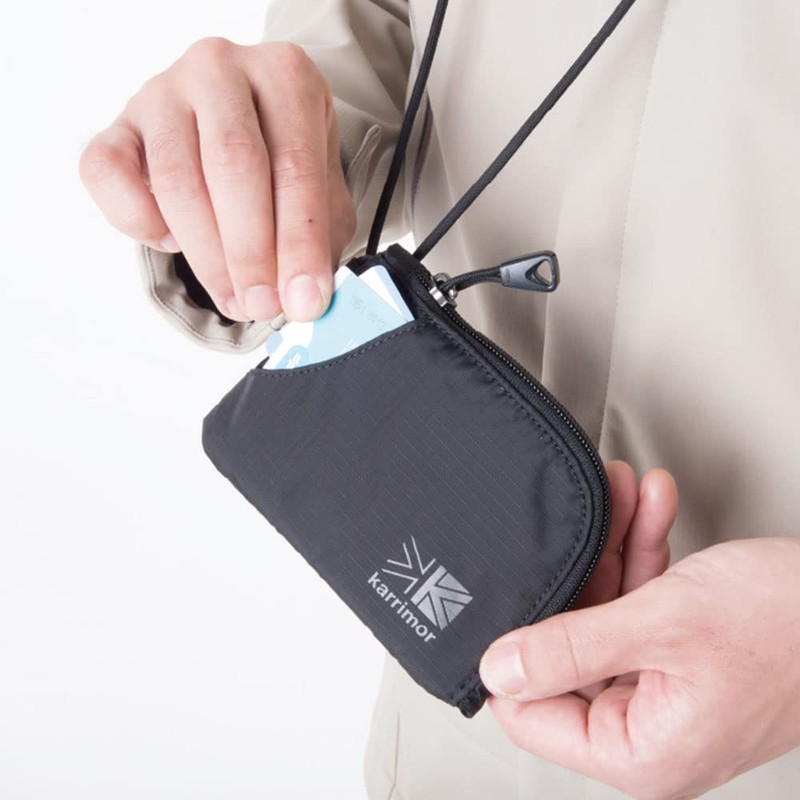 Karimar TC Team Purse Neck Wallet, Black