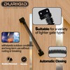 DURIGID 11-1/2" Black Self-Closing Gate Spring for Lighter Wood Vinyl