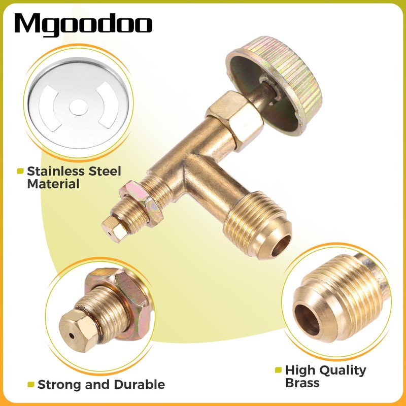 Mgoodoo 3/8" Male Swivel Flare Propane Gas Inlet Range Cooking