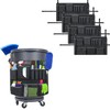 4PCS Trash Can Caddy Bags Fit 32-55 Gallon Garbage Bin,