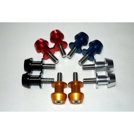 ADVANTAGE Honda Suzuki Car Rear Stand Hook 0.3 inch (8 mm) Set of 2 Bolts, Universal, For Motorcycle Maintenance (Silver)