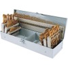 Grizzly D1138 Tin Coated Drill Bit Set, 115-Piece
