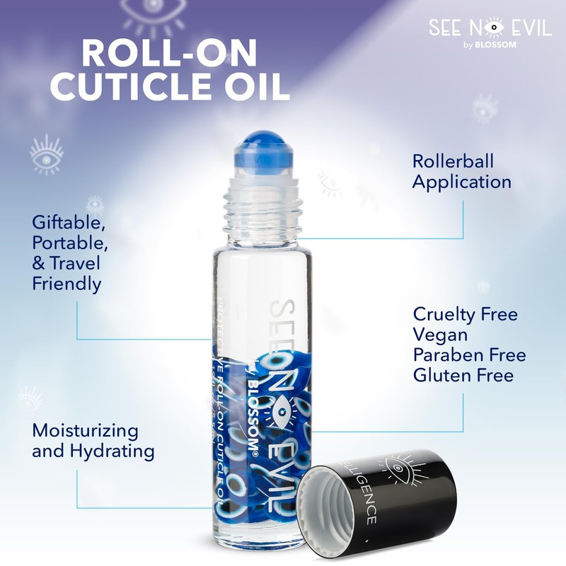 Blossom See No Evil Scented Roll on Cuticle Oil for