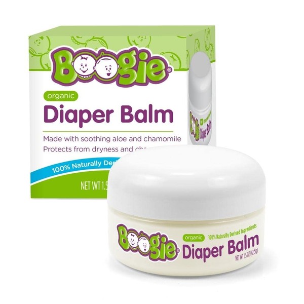 Boogie Diaper Rash Balm for Baby, USDA Certified Organic, Made