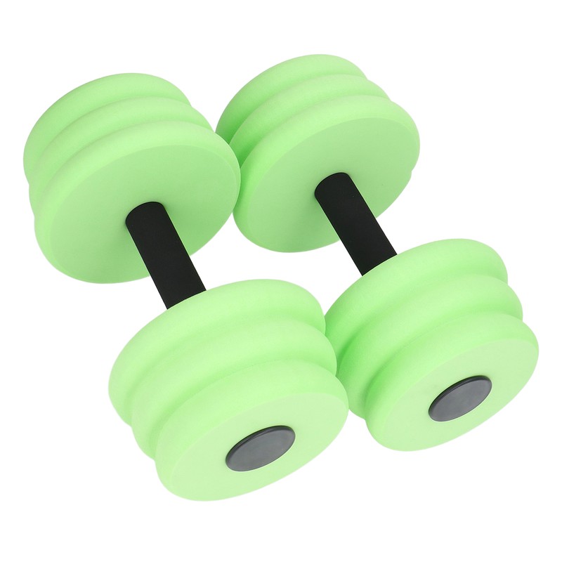 2pcs Floating Dumbbell EVA Thread Design Aquatic Exercise Dumbbell for