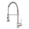 OWOFAN Kitchen Faucets, Commercial Brushed Nickel Stainless Steel Pull Down