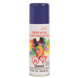 Rubies Blue Haircolor Costume Hairspray for Adults, Unisex 3 Ounces