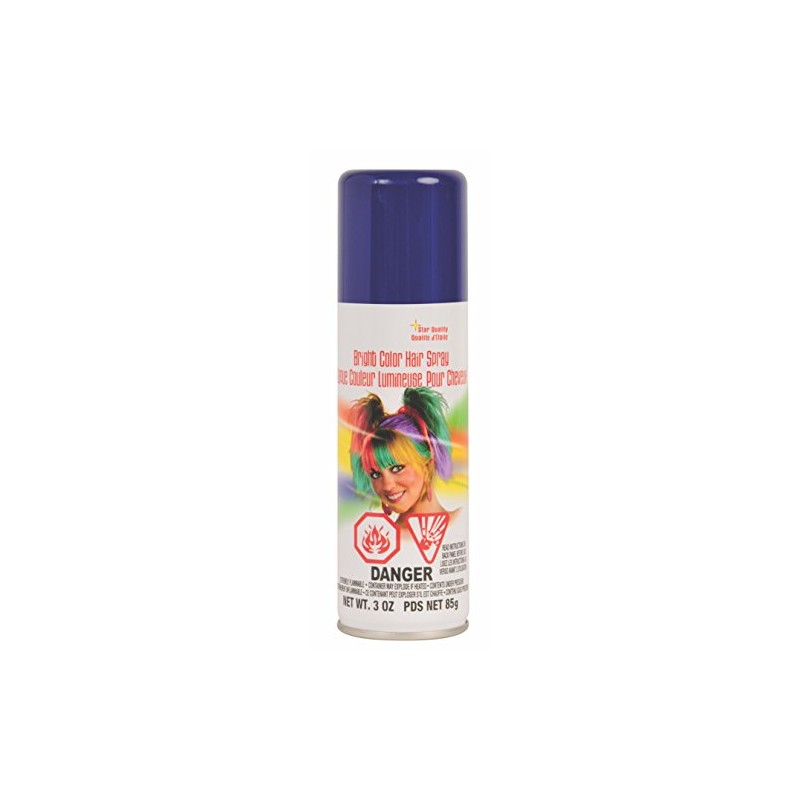 Rubies Blue Haircolor Costume Hairspray for Adults, Unisex 3 Ounces