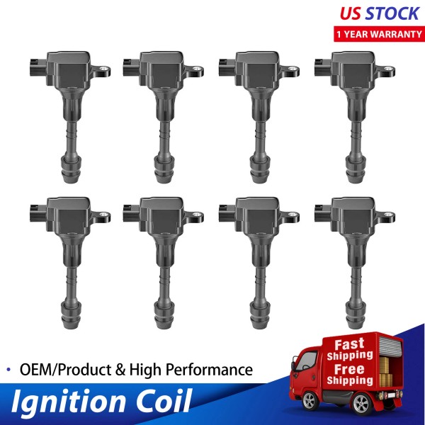 Unbranded 8 Ignition Coil Pack UF510 For 2004-2006 INFINITI QX56