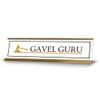 Gavel Guru Desk Sign (2x8") | Lawyer School Office Decoration