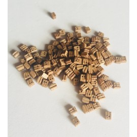 Model Expo Double Sheave Blocks Walnut 1/8" (3MM) MS0308BW 150/Pack from for Model Ship Building
