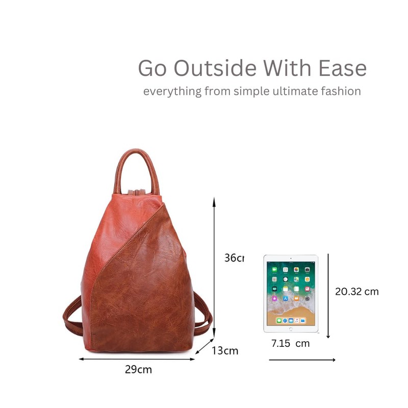 BagDesign Women's Triangular Backpack Stylish Rucksacks Fashion Casual Work School